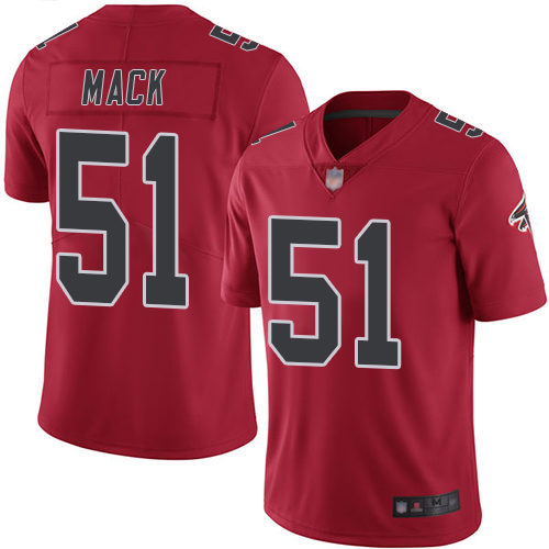 Atlanta Falcons Limited Red Men Alex Mack Jersey NFL Football #51 Rush Vapor Untouchable->atlanta falcons->NFL Jersey